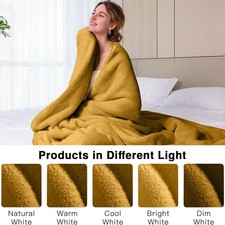 Extra Large Fleece Blanket Super Soft Reversible Bed Sofa Throw Double King Size