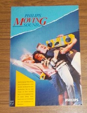 Rare Advertising Vintage PHILIPS MOVING SOUND Soundmachine Boombox 1987