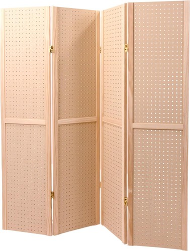 Folding pegboard display craft - folding,