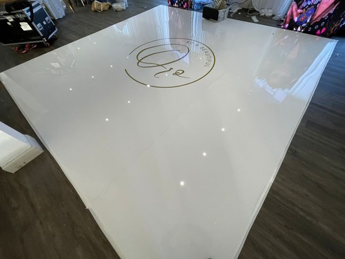 White seamless dance floor - floor,
