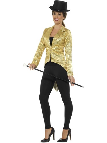 Sequin tailcoat ladies jacket - sequin,