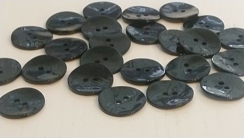 Black mother pearl - black, buttons