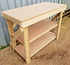 Wooden Workbench 3Ft to 6Ft Strong Heavy Duty MDF 18mm Surface