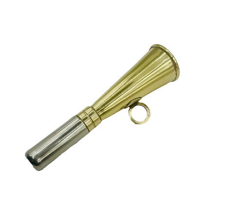 Handmade brass hunting horn - hunting,