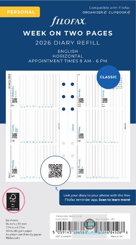 Filofax 2026 personal diary - personal,