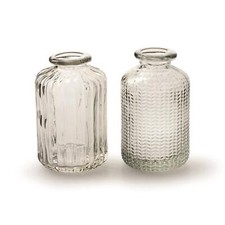 Glass Bottle Bud Vase Clear