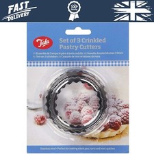 Set x 3 Crinkled Scone Fluted