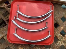 IKEA Chrome Curved Pax Handles 5.75” Kitchen Cabinet Door  x 4