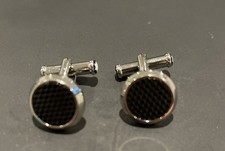 Montblanc meisterstuck Men's Cufflinks with honeycomb patterned lacquer inlay