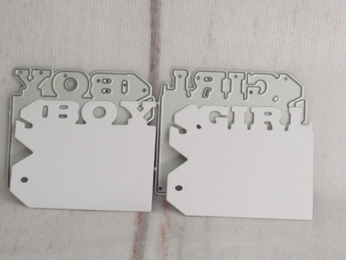Boy girl gift tag - &,