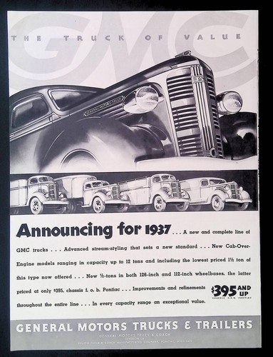 Print 1937 general motors - print,