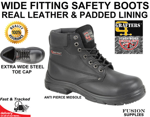 Wide fit safety boots - wide,