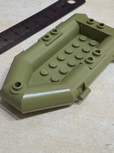 Lego olive green dingy - olive,
