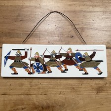 Vintage Viking pottery by Rolf Froyland for Figgio Flint retro Wall Tile Garden 