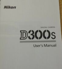NIKON D300S CAMERA FULLY PRINTED INSTRUCTION MANUAL USER GUIDE 432 PAGES A5
