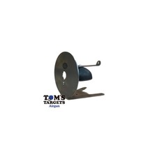 Airgun Bell Target – 3 mm Mild Steel Gong with Center Hole & Reducers | Sub 12 f