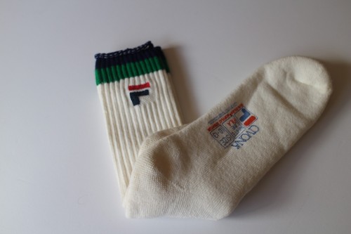 Vintage 80s fila white line - vintage,
