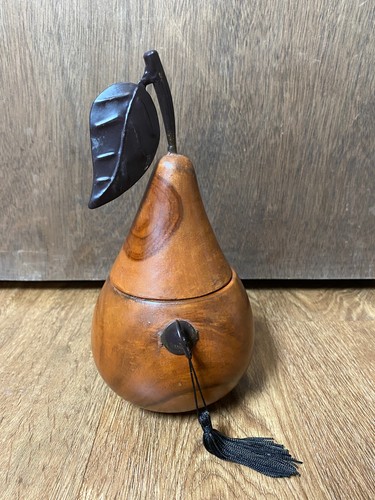 Vintage pear shape wood - pear-shape, tea