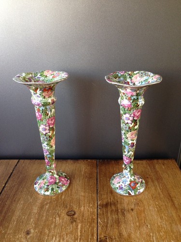 Pair art deco crown - of,