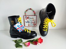 New Dr Martens Hawkins Astronauts Para Docs black ankle boots UK8 EU42 US9M