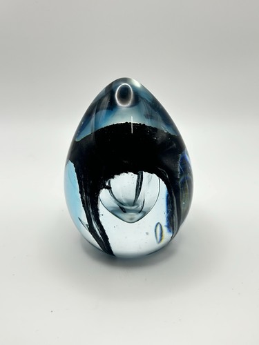 Glass art black liquid - black, flow