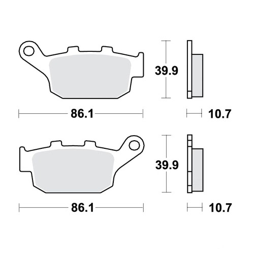Brake pads std - brake, trw
