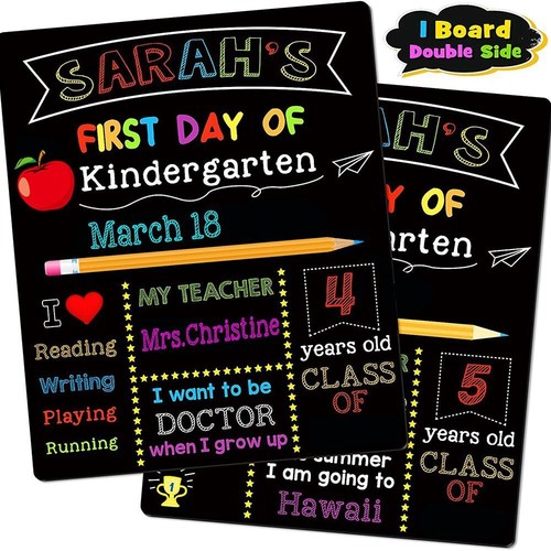 Back school chalkboard - back,