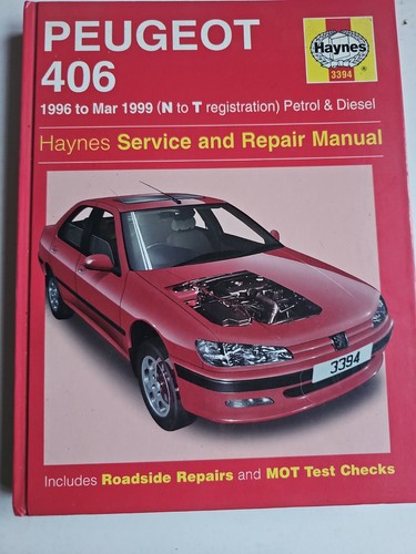 Haynes manual peugeot 406 1996 - 406,