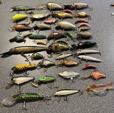 63 Beater Fishing Lures  & 8 Rubber Baits Lot -