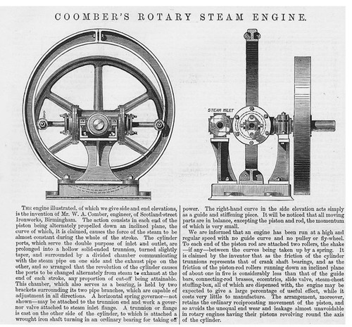 Coomber rotary steam - coomber's, engine