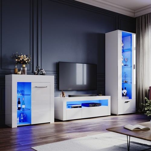 High gloss living room - gloss,