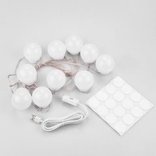 New Hollywood Style LED Vanity Mirror Lights Kit with 10 Dimmable Light Bulbs