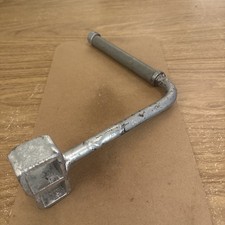 Galvanised Canal Lock Gate Windlass Boat Key + Rotating Handle British Waterways