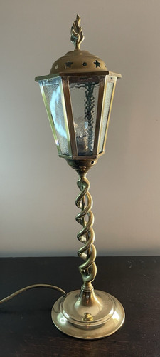Vintage brass barley twist - brass,
