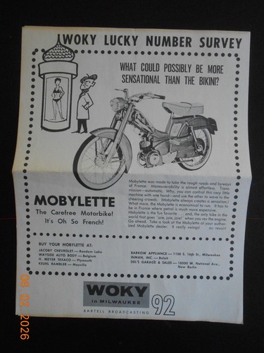 1966 mobylette moped motorbike - mobylette,