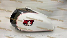 Fit For Yamaha XT TT 500 Steel Fuel Tank Black And White Painted 1980 Model