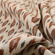 Orange & White Tribal Ikat