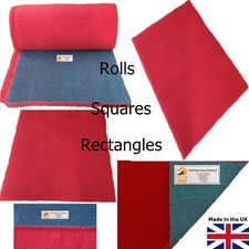 PnH Veterinary Bedding ® - RED - Green Backed Dog Vet Bed, Puppy Whelping Fleece