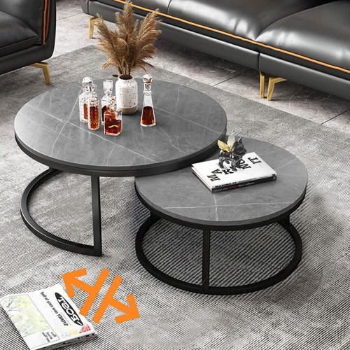 2pcs industrial marble - industrial, round