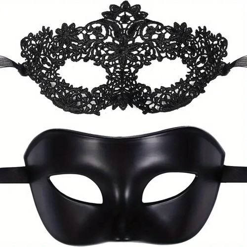 2pcs black lace - black,