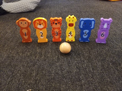 Child wooden skittles - wooden,
