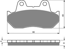 Brake Disc Pads Front R/H