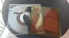 Faust SELF TITLED Transparent Sleeve Clear Vinyl LP Radiography Insert UK 1979