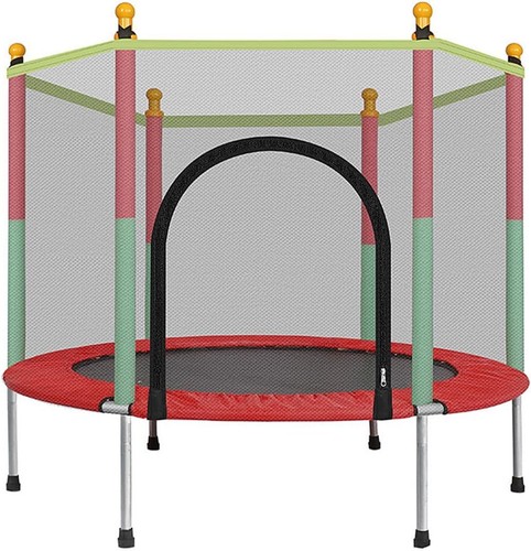 5ft kid trampoline with safety - kid,