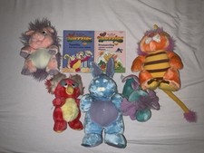 5x Disney 80s Wuzzles Bumblelion & Koalakeet Hoppopotamus & Piggypine Plush