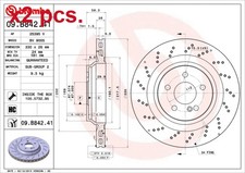 X2 PCS REAR BRAKE DISC ROTOS