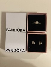 Genuine Pandora Pearl Ring and