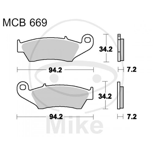 Offroad brake pads trw - offroad,