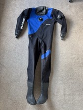 Oceanic Flex Dry Suit Black Blue Size L/XL Apeks Valves *Read Description*