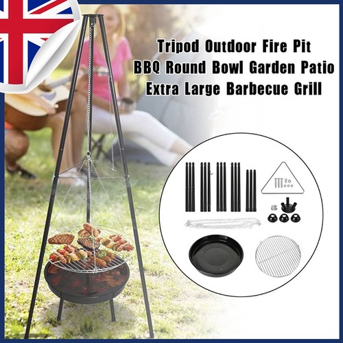 Tripod outdoor fire pit bbq - outdoor,